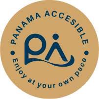 Travel Panama Accesible logo seal representing accessible tourism