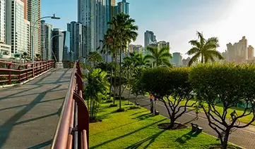 Vista de la Cinta Costera en la Ciudad de Panamá