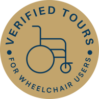 Verified accessible tours seal for wheelchair users